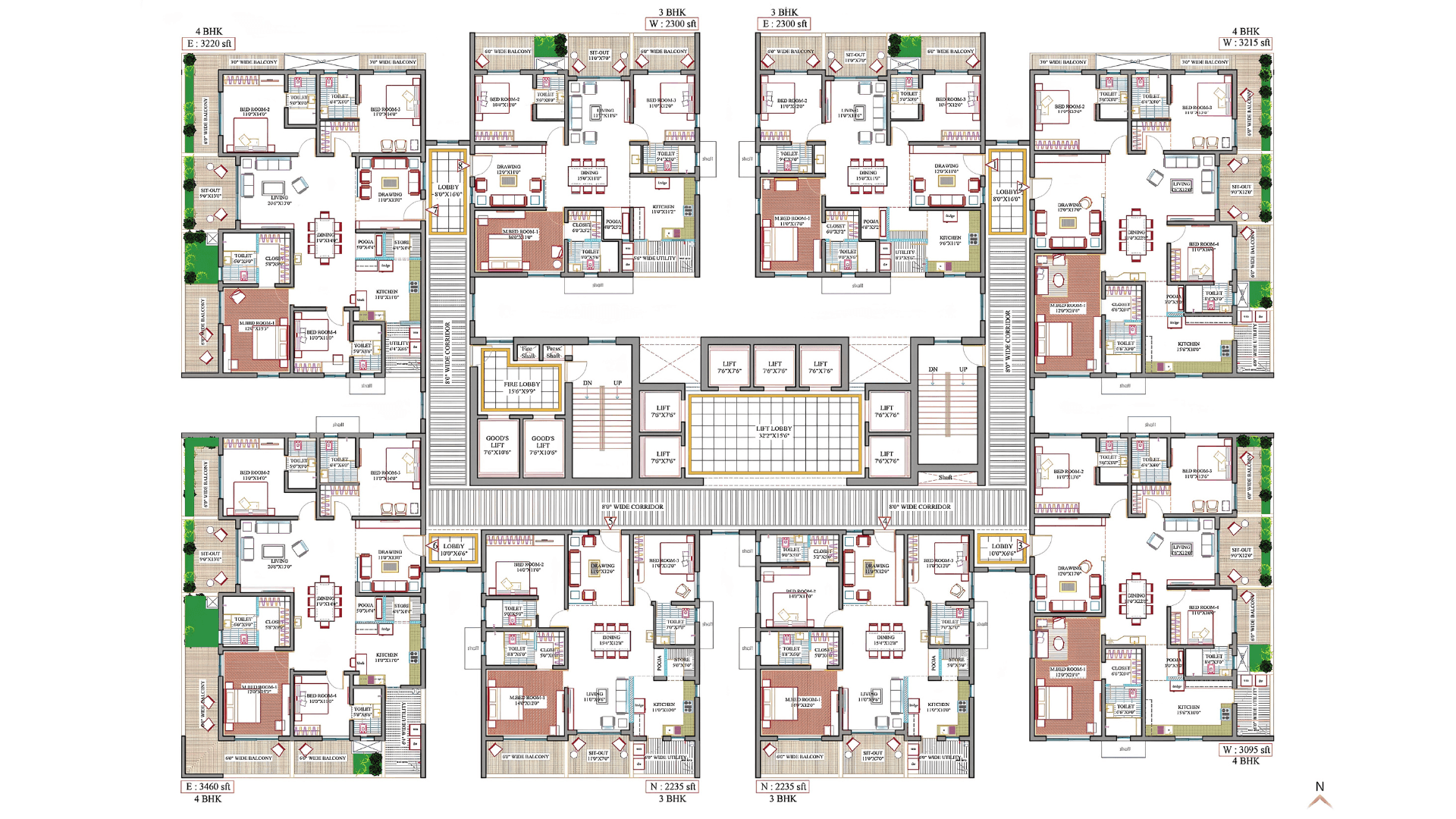 Tower A Floor Plan